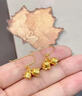 中國黃金（CHINA GOLD）鈴蘭花黃金耳釘女士彎鉤足金花朵耳飾首飾七夕節(jié)日禮物送老婆女友 鈴蘭花耳墜約0.6g【贈(zèng)S925銀耳鉤】 曬單實(shí)拍圖