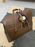 麥斯卡（Mesuca）迪士尼女士雙肩包大容量復古公文包旅行輕便斜挎背包電腦包 棕色 曬單實(shí)拍圖