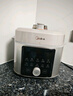 美的（Midea）小飛俠沸騰濃香雙模式電壓力鍋0氟0涂層雙膽高壓鍋5L智能預約家用煲湯4-6人煮飯煲E5825N輕音泄壓 曬單實(shí)拍圖