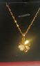 央創(chuàng)時尚【中國黃金授權(quán)】四葉草銀項鏈女生生日七夕情人節(jié)禮物送女友S925 曬單實(shí)拍圖