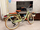 飛鴿（FLYING PIGEON）自行車成人通勤車自行車學(xué)生單車成人自行車通勤自行車女士自行車 高配青青黃|6速|(zhì)輻條輪+禮包 24寸適合150-170cm 曬單實拍圖