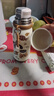 斐月伽兒童水杯保溫杯316不銹鋼學(xué)生保溫杯帶吸管女高顏值可愛(ài)一鍵開(kāi)蓋 棕色  500ml 曬單實(shí)拍圖