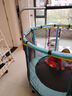 曼迪卡威蹦蹦床室內家用兒童1-3-10歲寶寶砰砰跳跳床小孩蹭蹭床玩具禮物 1.4米 扶手單杠款藍承重700斤 加厚護網(wǎng)/吸盤(pán)靜音防滑腿 曬單實(shí)拍圖