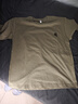 真維斯（Jeanswest）短袖男新款美式刺繡重磅純棉簡(jiǎn)約百搭白色半袖寬松大碼上衣t恤 卡其 M （110-120）斤 曬單實(shí)拍圖