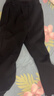 迪士尼女童褲子春秋款時髦女孩直筒長褲微喇闊腿褲喇叭褲DL110023 黑140 曬單實(shí)拍圖