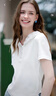 百圖betu女裝2025夏季新款T恤甜美蕾絲連帽短袖百搭顯瘦上衣女2507T60 白色 M 曬單實拍圖