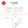 罕碼 圓形鋼絲繩密碼鎖（三位密碼）黑色寬38mm 小巧便攜密碼頭盔鎖柜子鎖箱包鎖日記本鎖拉桿箱鎖 曬單實(shí)拍圖