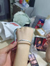 老廟新款滿(mǎn)天星銀手鐲女s999純銀手鐲實(shí)心足銀送女友節日禮物銀鐲子 E19-滿(mǎn)天星銀手鐲 收藏送證書(shū)+禮 曬單實(shí)拍圖
