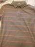 恒源祥純棉長(cháng)袖t恤男翻領(lǐng)春秋季中年男士休閑全棉男裝條紋polo打底衫 卡其色 均碼 50 (體重120-140斤) 曬單實(shí)拍圖