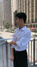 皮爾卡丹桑蠶絲莫代爾襯衫男士2025秋季新款簡(jiǎn)約翻領(lǐng)長(cháng)袖上衣經(jīng)典百搭襯衣 白色 39 【推薦體重120-130斤】 曬單實(shí)拍圖