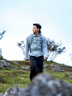 OMG加絨保暖防潑水連帽運動(dòng)外套男冬季戶(hù)外登山徒步防風(fēng)夾克風(fēng)衣加絨 冷灰白 L 曬單實(shí)拍圖