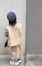 ONEDEW國際大牌酷帥風(fēng)格男童套裝男孩2025春秋款工裝童裝馬甲秋季三件套 卡其三件套上衣+褲子+馬甲 110cm 均碼 曬單實(shí)拍圖