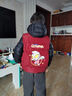 G.DUCKKIDS奧特曼男童馬甲秋冬款新款洋氣兒童羽絨棉外穿背心寶寶冬季坎肩 紅色 120 cm 曬單實(shí)拍圖