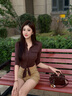 CinvaiKrose【趙昭儀同款】包包女包2025新款保齡球斜挎包生日七夕情人節(jié)禮物 咖啡色【送女友老婆女生禮物走心】 曬單實拍圖