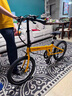 大行（DAHON）自行車(chē)20英寸20速超輕鋁合金碟剎成人單車(chē)KBA005 黃色BA款油碟 曬單實(shí)拍圖