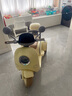HIMEILI兒童電動(dòng)摩托車可坐雙人遙控三輪車1-6歲男女孩寶寶可駕駛玩具車 黃色雙驅(qū)+12V9A+軟座+遙控 曬單實(shí)拍圖