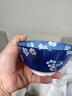 美濃燒（Mino Yaki）日本進口陶瓷飯碗古染藍繪春櫻秋葉多用碗5英寸釉下彩5件套禮盒裝 曬單實拍圖