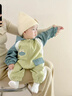 迪士尼（Disney）嬰兒衣服連帽連體衣開(kāi)春秋季裝款男女寶寶超萌洋氣外出哈衣 綠色 90cm 曬單實(shí)拍圖