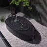 萬(wàn)益宏天然黑山石水缽噴泉石缽戶(hù)外造景室內石雕流水擺件水盆涌泉景觀(guān)石 T款長(cháng)1.2米 曬單實(shí)拍圖
