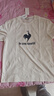 樂(lè )卡克（Le coq sportif）法國公雞男女春運動(dòng)休閑大logo短袖T恤 象牙白色 2XL 曬單實(shí)拍圖