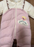 巴拉巴拉童裝嬰兒連體衣假兩件連體羽絨服寶寶衣服冬加厚男童女童兒童 粉紅60002-白鴨絨 90 cm-充絨量99g 曬單實(shí)拍圖