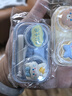 范爺家卡通隱形眼鏡盒可愛(ài)小巧美瞳盒子便攜式免擰蓋可視透明  曬單實(shí)拍圖