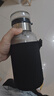 新款玻璃杯泡茶水分離帶茶倉大容量加厚水杯 大容量噸噸杯【送杯套+茶隔+提手】 【1000ML】 曬單實(shí)拍圖
