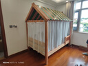 喜力美全實(shí)木兒童床男孩樹(shù)屋床帳篷木屋單人床1.2米兒童房帶護欄1.5米 兒童床+抽屜 1350mm*2000mm 曬單實(shí)拍圖
