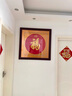夢(mèng)文軒福字掛畫(huà)手工盤(pán)金繡喜事禮品祝壽賀禮玄關(guān)書(shū)房臥室床頭壁畫(huà)蘇繡 裝框約55x55cm【福字內方裝裱】 曬單實(shí)拍圖