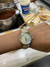 天梭（TISSOT）【官方授權(quán)店】瑞士手表 新款夢圓系列1853小美人石英女表 貝母盤皮帶T129.210.16.111.00 曬單實拍圖