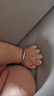 中國黃金（CHINA GOLD）足銀古法手鐲男女寶寶平安喜樂(lè )嬰兒童銀鐲子滿(mǎn)月六一兒童節禮物 今/次日達*平安喜樂(lè )對鐲 20±1g 曬單實(shí)拍圖