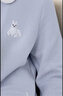 嫚熙（EMXEE）秋冬莫代爾空氣棉孕婦哺乳月子服家居服 北極藍-兩件套 XL【三層空氣夾棉，柔軟防靜電】 曬單實(shí)拍圖