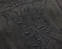 卡賓重工刺繡牛仔外套25春夏20萬(wàn)針?biāo)柑?yáng)花 煤黑色01 XL/180/52  曬單實(shí)拍圖