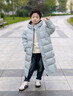雪中飛兒童羽絨服2025女童加長(cháng)款加厚冬裝北方戶(hù)外運動(dòng)版型保暖羽絨外套 甘藍綠 120 曬單實(shí)拍圖