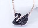 施華洛世奇（SWAROVSKI）【經(jīng)典爆款】SWAN 大號(hào)黑天鵝項(xiàng)鏈女送女友七夕情人節(jié)生日禮物女 曬單實(shí)拍圖