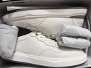 天美意板鞋商場(chǎng)同款免系帶簡(jiǎn)約舒適男休閑鞋新款3WA01CM5 白灰 43 曬單實(shí)拍圖