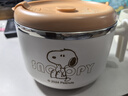 史努比（SNOOPY）304不銹鋼泡面碗 學(xué)生上班族飯盒大容量帶蓋飯碗泡面神器 1.55L 曬單實(shí)拍圖