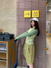 GUUKA TECH山系戶(hù)外長(cháng)袖t恤男士打底衫2025新情侶裝防曬衣服運動(dòng)透氣速干衣 淺綠色 M 曬單實(shí)拍圖