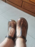 維布倫（VEBLEN）洞洞鞋女夏季透氣戶(hù)外旅行防雨涼鞋海邊沙灘拖鞋 茶金38 VBL6601 曬單實(shí)拍圖