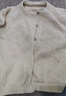 巴厘小豬（BALIPIG）兒童毛線衣春秋寶寶針織衫女童衣服外套嬰兒毛衣開(kāi)衫男童春裝洋氣 米白 100 cm 曬單實(shí)拍圖