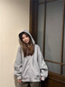 燦圖韓版開(kāi)衫連帽衛衣女秋冬季寬松潮流重磅外套上衣服高級感小眾帽衫 灰色 M 【建議80-100斤】 曬單實(shí)拍圖