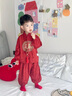 G.DUCKKIDS小黃鴨童裝寶寶套裝夏季薄款兒童漢服男孩子周歲禮服嬰兒衣服夏裝 綠色 80 尺碼建議9-12個(gè)月cm 曬單實(shí)拍圖