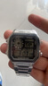 卡西歐（CASIO）復(fù)古小方塊學(xué)生腕表 多功能戶(hù)外鋼帶防水手表 AE-1200WHD-1AVDF 曬單實(shí)拍圖