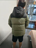 雪中飛【雙面穿】?jī)和鸾q服冬新款男女童保暖加厚面包服外套 橄欖灰綠 150 曬單實(shí)拍圖