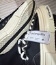 smilerepublic【徐藝洋同款】70s經(jīng)典黑色/白色低幫休閑帆布厚底增高板鞋女鞋 黑色 41 曬單實(shí)拍圖