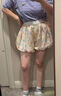 翊尚美冰絲花苞裙褲女2025年夏季新款薄款休閑褲小個(gè)子寬松設(shè)計(jì)感闊腿褲 彩色 M 【推薦101-120斤】 曬單實(shí)拍圖