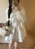 冶芷法式甜美獨特超好看開(kāi)衫外套蓬蓬蛋糕連衣裙兩件套小個(gè)子入秋穿搭 吊帶蛋糕連衣裙兩件套 S 曬單實(shí)拍圖