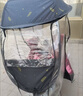 齊選電動(dòng)車(chē)全封閉雨棚蓬新款全包圍電瓶車(chē)雨傘摩托車(chē)擋風(fēng)擋雨加厚夏季 秒折疊加固款【黑麥穗】遮雨棚 曬單實(shí)拍圖