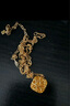 周大福爆閃小方糖項(xiàng)鏈女黃金套鏈一體(工費(fèi):560計(jì)價(jià))F233240 45cm 足金 約5.85g 曬單實(shí)拍圖