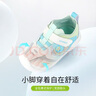 江博士（DR·KONG）2025春季新款男女寶寶步前鞋軟底透氣漸變彩色魔術(shù)貼兒童運動(dòng)鞋 米/藍/綠 22 碼 腳長(cháng)約12.7-13.3 曬單實(shí)拍圖